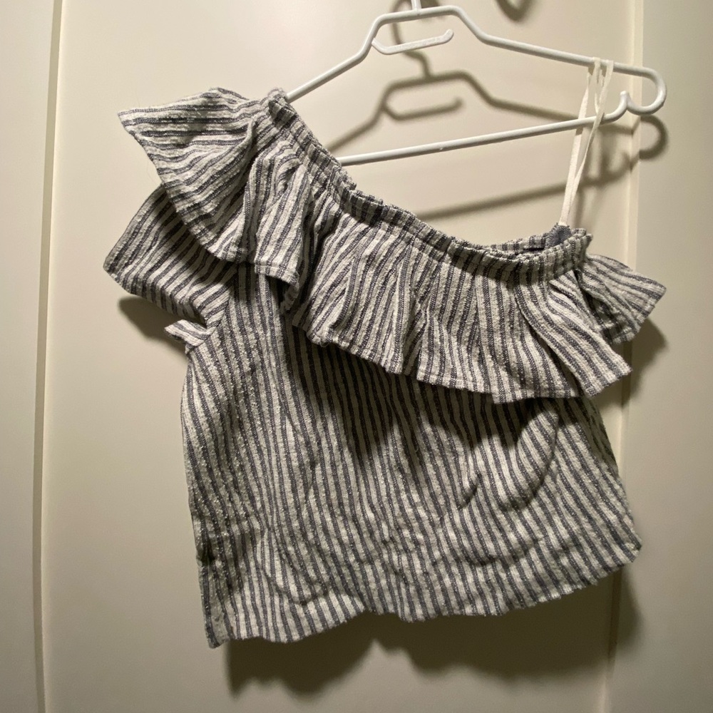 Club Monaco one shoulder top